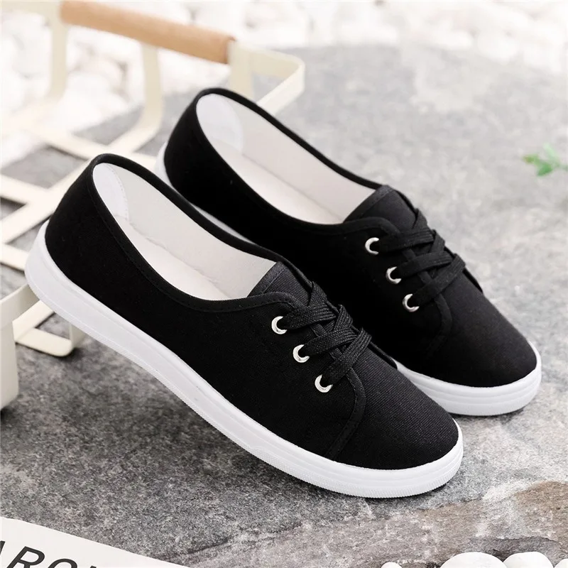 Table Tennis News - New Summer Women Shoes Canvas Versatile