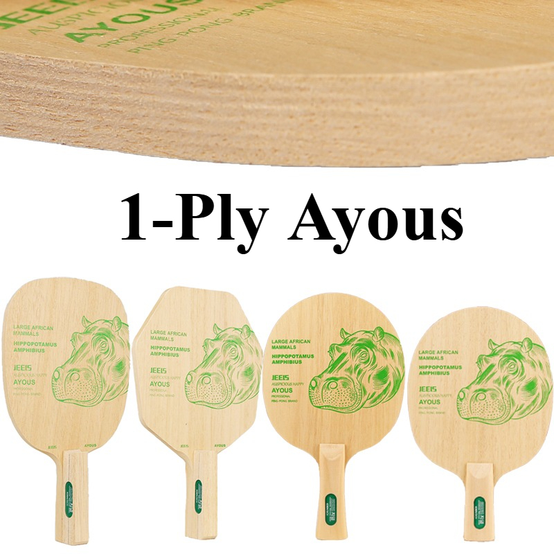 Table Tennis Table - JEELS Green Hippo 1 Ply Ayous