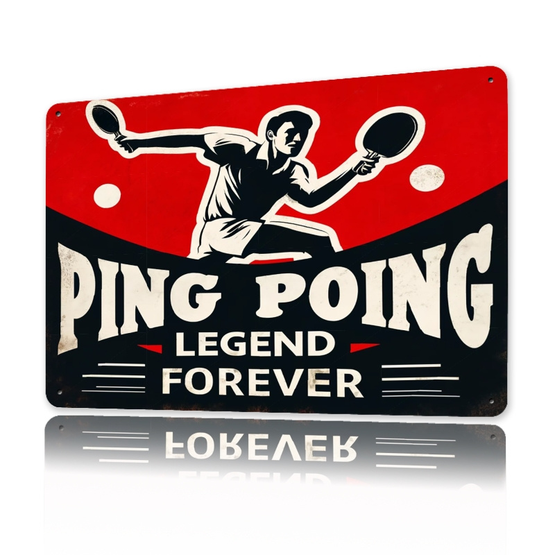 Vintage Pong Legend Metal Tin  - Table Tennis History 评论和价格