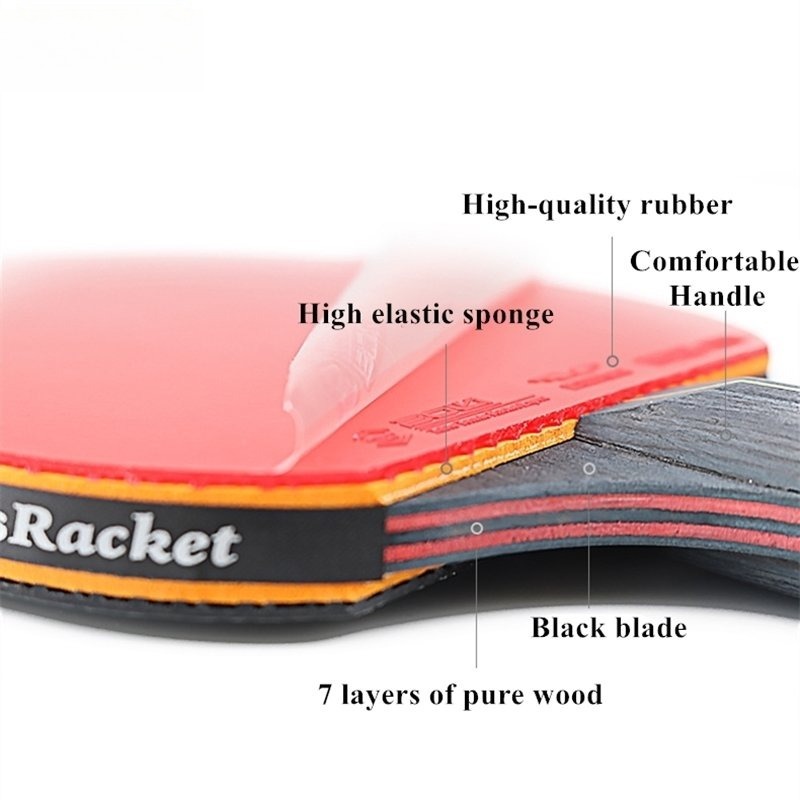 6‑Star Table Tennis Racket Set - Table Tennis History 评论和价格