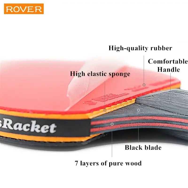 5/6 Star Table Tennis Racket 2 - Table Tennis History 评论和价格