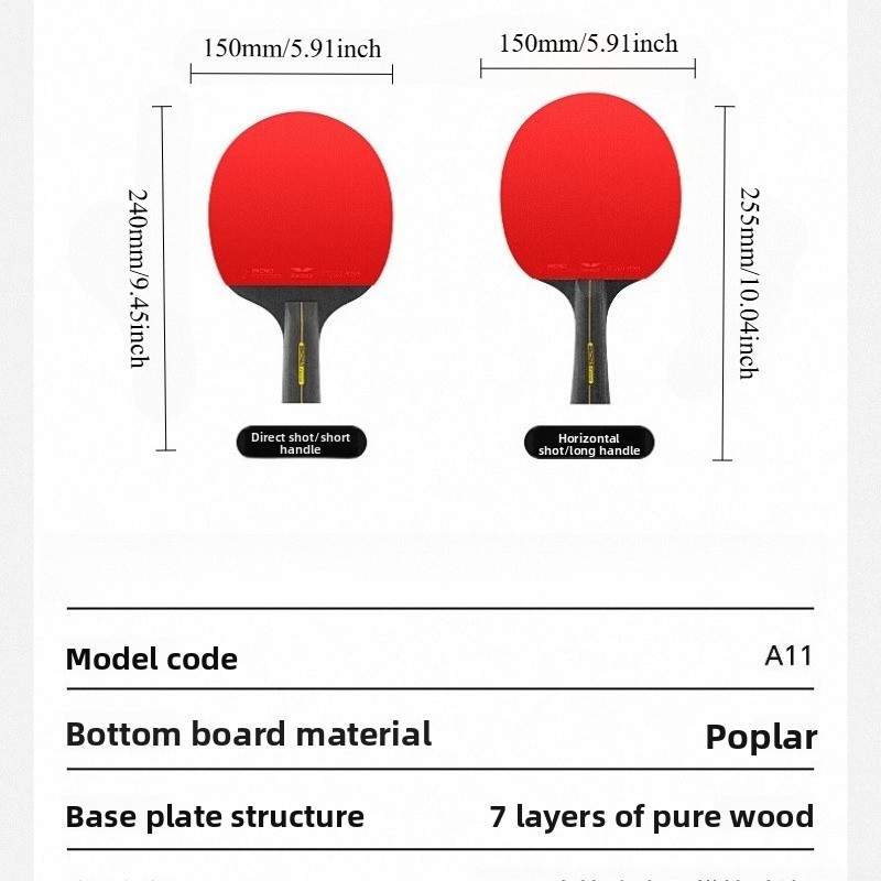5/6 Star Table Tennis Racket 2 - Table Tennis History 评论和价格