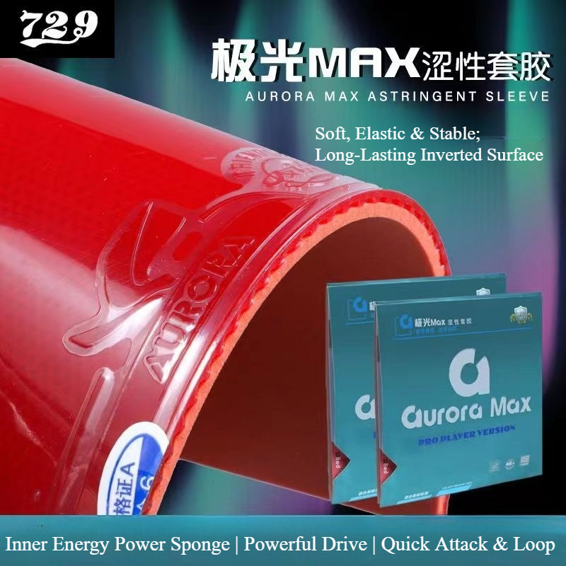 729 Friendship Aurora Max Tabl - Table Tennis Rubber Anti Spin 评论和价格
