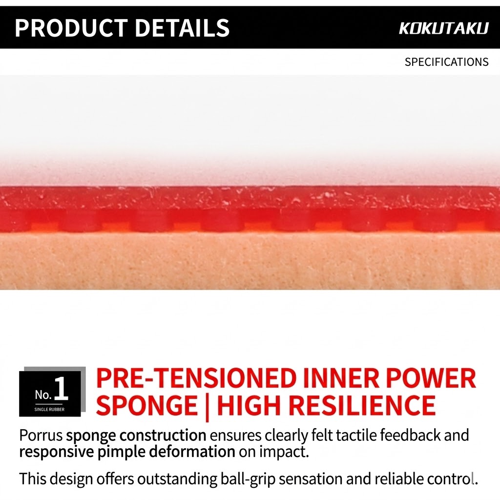 Kokutaku Sakura 868 Rubber Set - Table Tennis Rubber Anti Spin 评论和价格